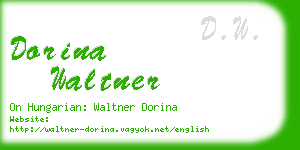 dorina waltner business card